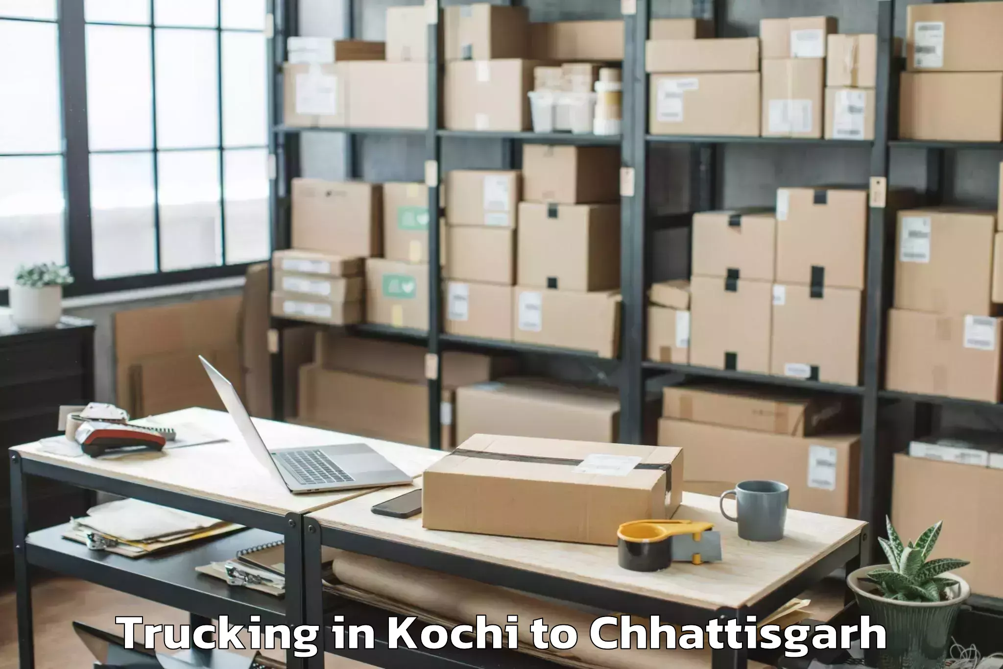 Easy Kochi to Kanker Trucking Booking